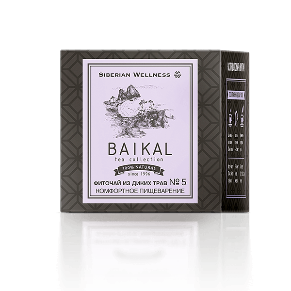 Фиточай из диких трав № 5 (Комфортное пищеварение) - Baikal Tea Collection